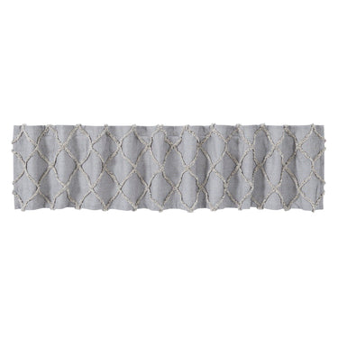 Frayed Lattice Creme & Black Valance 16x90 VHC Brands - The Fox Decor